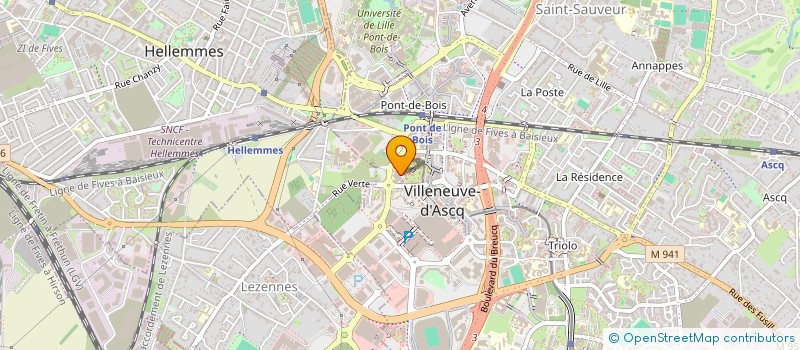localisation de l'entreprise LA BANDE A AALTO, ASSOCIATION AUDIOVISUEL DE L'ENSAP LILLE à VILLENEUVE-D'ASCQ