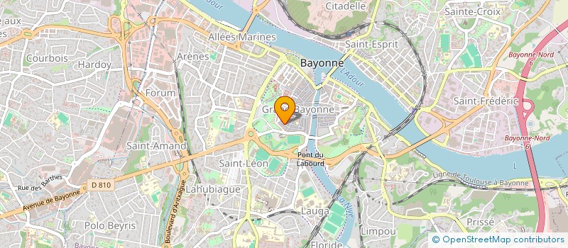 localisation de l'entreprise LA BANDE A BONNAT  BAYONNE