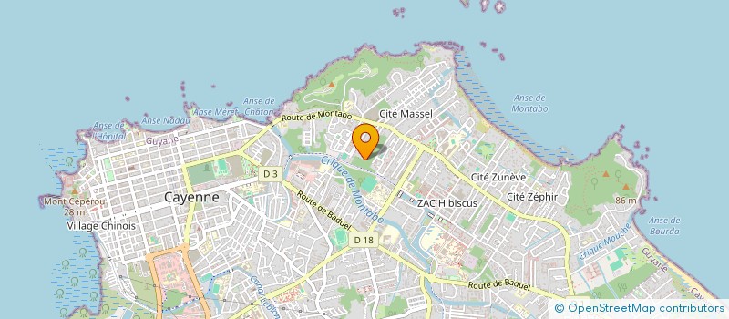 localisation de l'entreprise LA BANDE A BOOLER  CAYENNE