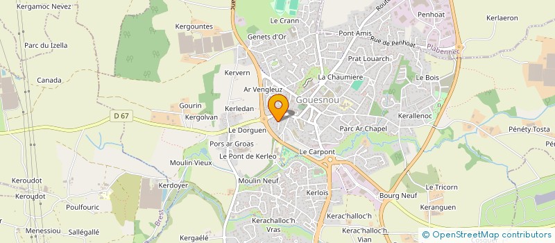 localisation de l'entreprise LA BANDE A FREDO  LA FOREST-LANDERNEAU