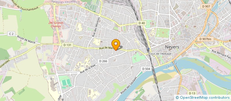 localisation de l'entreprise LA BANDE A JJ à NEVERS