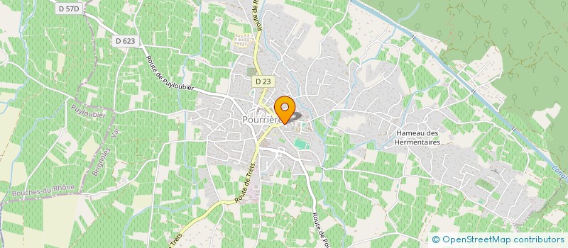 localisation de l'entreprise LA BANDE A MANA  POURRIERES