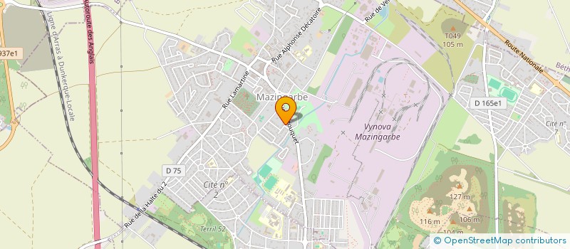 localisation de l'entreprise LA BANDE A MITRON  MAZINGARBE