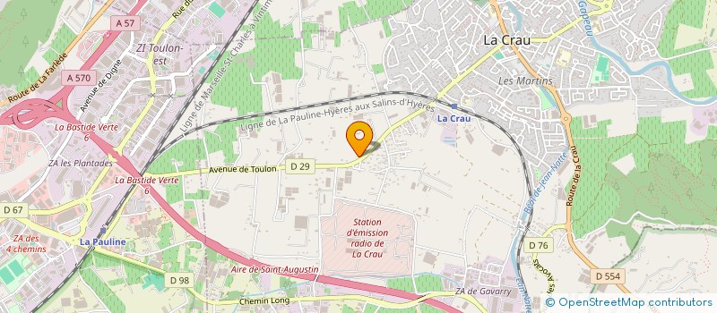 localisation de l'entreprise LA BANDE A TIMBER à LA VALETTE-DU-VAR