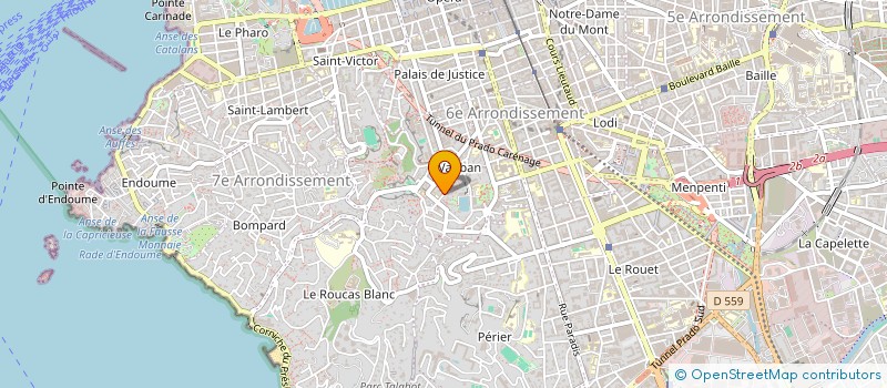 localisation de l'entreprise LA BANDE A VAUBAN à MARSEILLE
