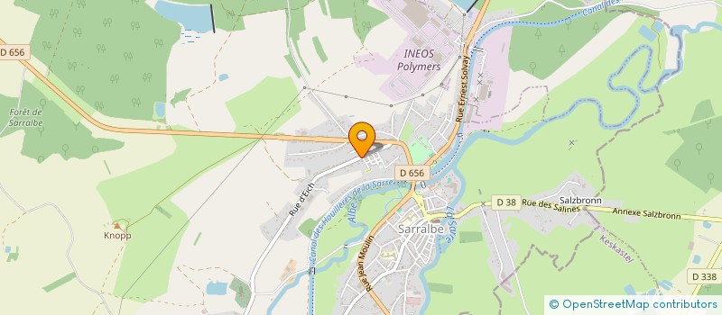 localisation de l'entreprise LA BANDE AURELIE MULLER  SARRALBE