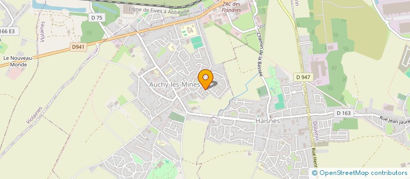 localisation de l'entreprise LA BANDE DE JOYEUX LURONS  AUCHY-LES-MINES