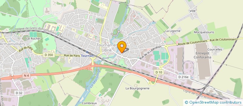 localisation de l'entreprise LA BANDE DES COURROIES à TOURNAN-EN-BRIE