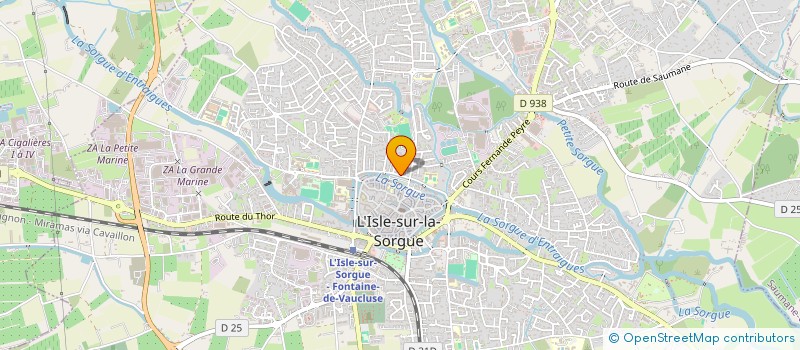 localisation de l'entreprise LA BANDE DU ROY RENE  L'ISLE-SUR-LA-SORGUE