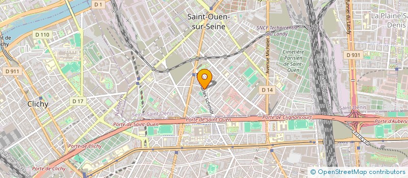 localisation de l'entreprise LA BANDE DU SON à SAINT-OUEN-SUR-SEINE