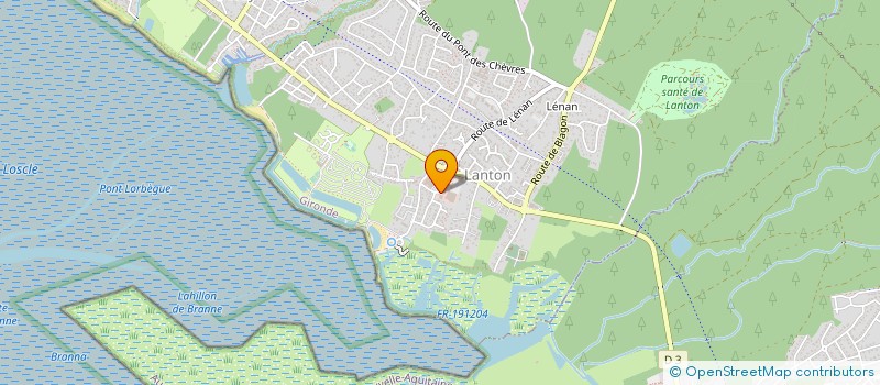 localisation de l'entreprise LA BANDERILLE  LANTON