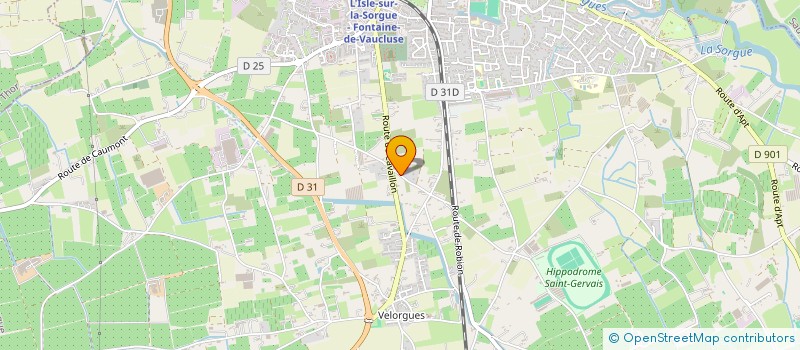 localisation de l'entreprise LA BANDINE  L'ISLE-SUR-LA-SORGUE