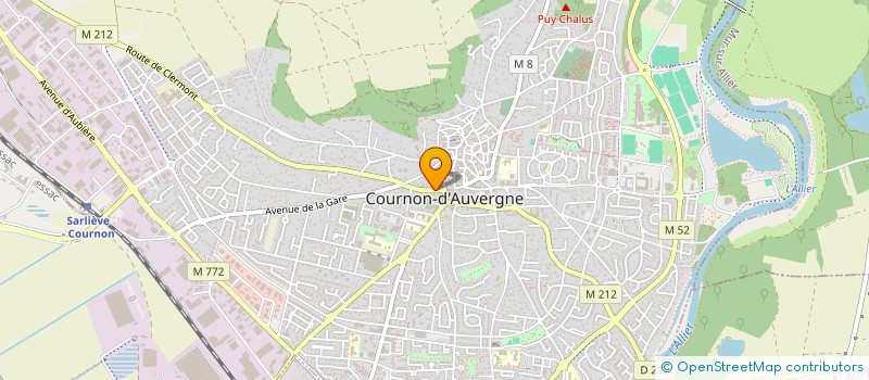 localisation de l'entreprise LA BANDOULIERE à COURNON-D'AUVERGNE