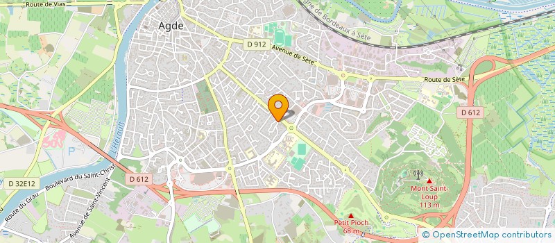 localisation de l'entreprise LA BANETIERE  AGDE