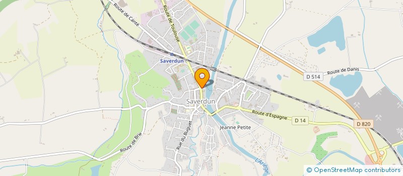 localisation de l'entreprise LA BANETTINE à SAVERDUN