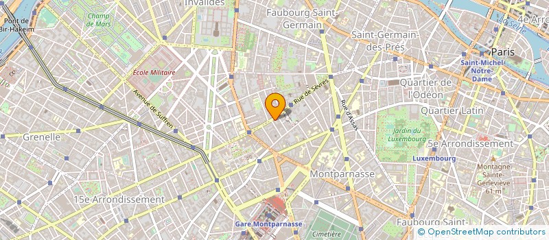 localisation de l'entreprise LA BANQUE POSTALE à PARIS