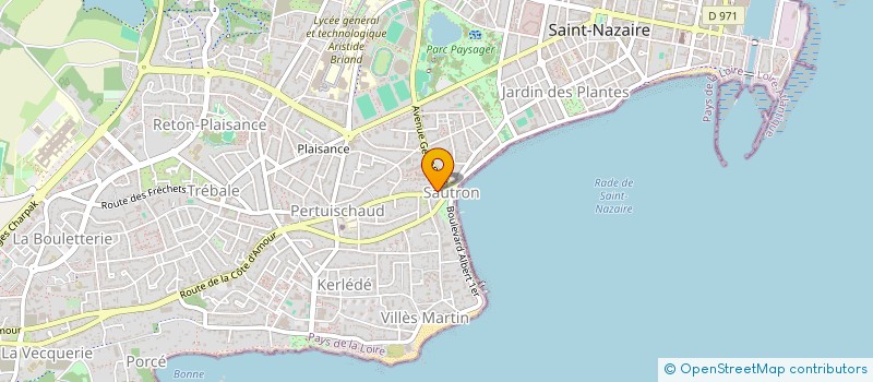 localisation de l'entreprise LA BARA-K  SAINT-NAZAIRE