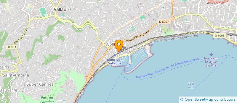 localisation de l'entreprise LA BARAK A JUS SARL à VALLAURIS