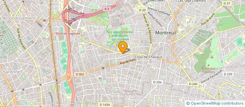 localisation de l'entreprise LA BARAK'A THEATRE PARIS-MONTREUIL à MONTREUIL