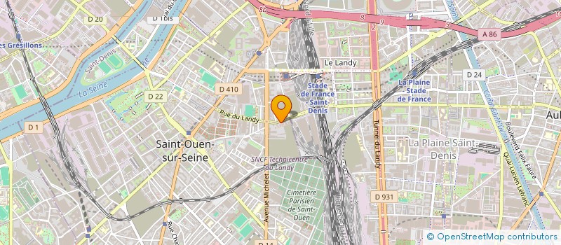 localisation de l'entreprise LA BARAKA à SAINT-OUEN-SUR-SEINE