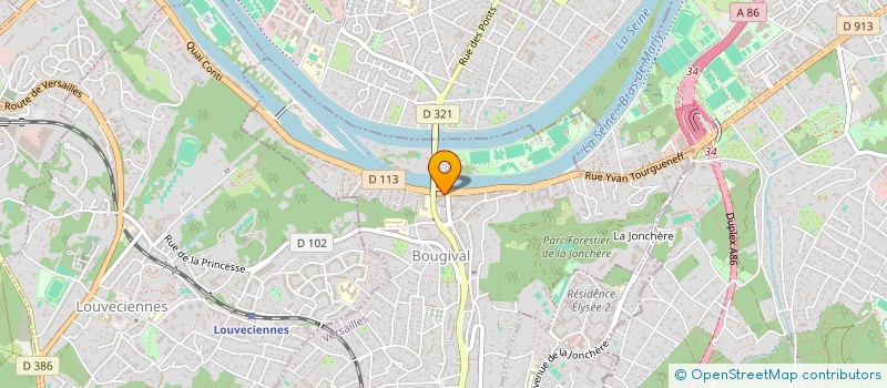 localisation de l'entreprise LA BARAKA  BOUGIVAL