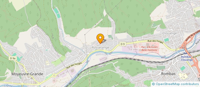 localisation de l'entreprise LA BARAKA  ROSSELANGE