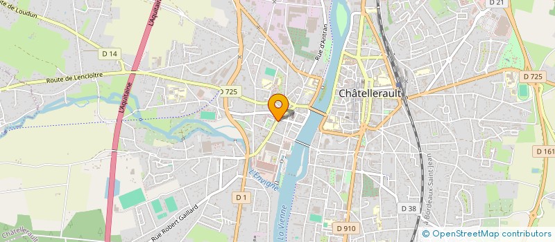 localisation de l'entreprise LA BARAKA à CHATELLERAULT