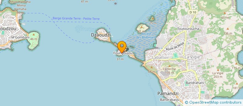 localisation de l'entreprise LA BARAKA à DZAOUDZI
