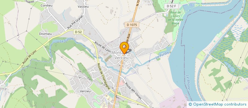 localisation de l'entreprise LA BARAKA  MONTALIEU-VERCIEU