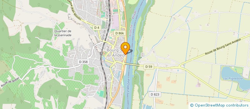 localisation de l'entreprise LA BARAKA  BOURG-SAINT-ANDEOL