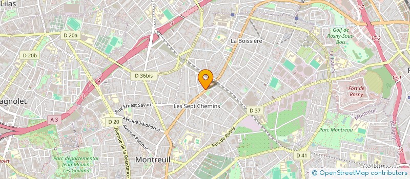 localisation de l'entreprise LA BARAKA BRIAND à MONTREUIL