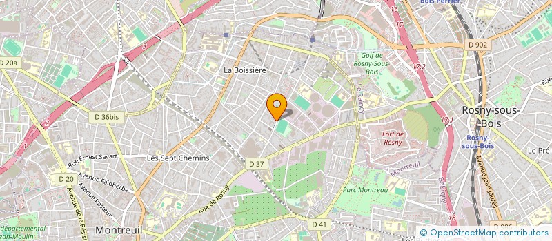 localisation de l'entreprise LA BARAKA EDOUARD BRANLY à MONTREUIL