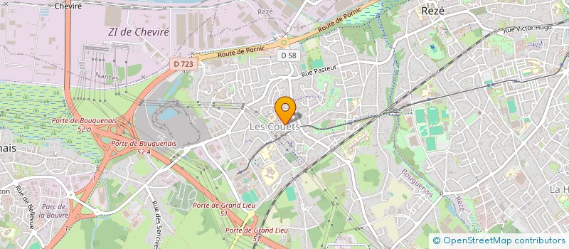 localisation de l'entreprise LA BARAKAFILMS à BOUGUENAIS