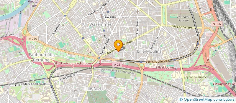 localisation de l'entreprise LA BARAQUE à LILLE
