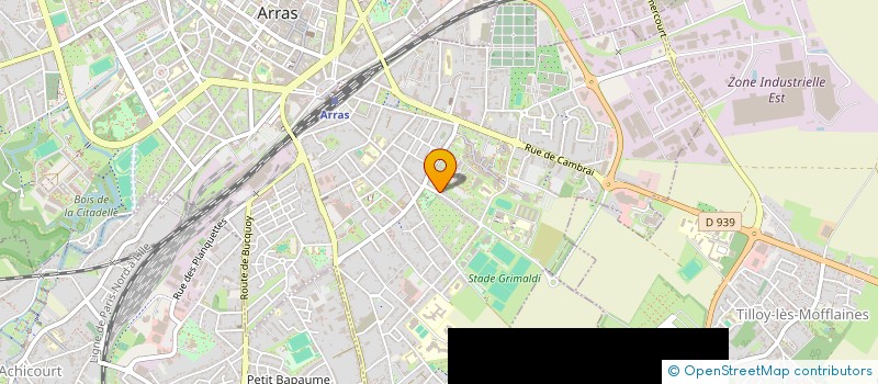 localisation de l'entreprise LA BARAQUE A SONS à ARRAS