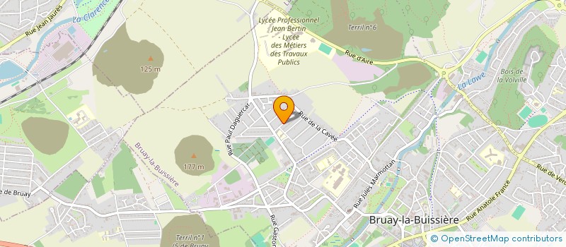 localisation de l'entreprise LA BARAQUE AUX DELICES à BRUAY-LA-BUISSIERE