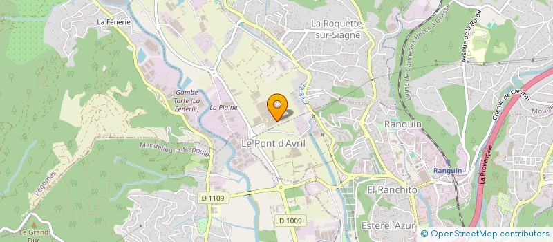 localisation de l'entreprise LA BARAQUE NOIRE à LA ROQUETTE-SUR-SIAGNE