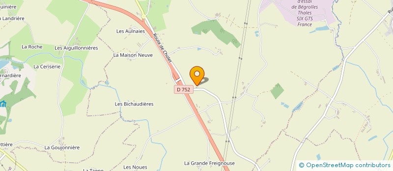localisation de l'entreprise LA BARATONNIERE à LE MAY-SUR-EVRE