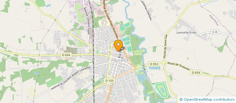 localisation de l'entreprise LA BARATTE  FLEURANCE