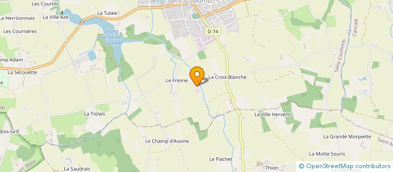 localisation de l'entreprise LA BARATTE COLOMBANAISE  SAINT-COULOMB