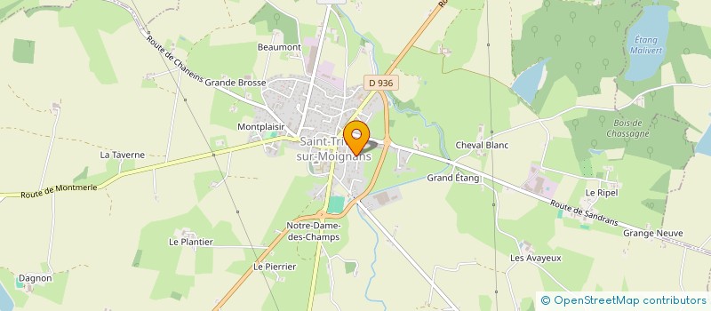 localisation de l'entreprise LA BARBA-M.A.M.  SAINT-TRIVIER-SUR-MOIGNANS