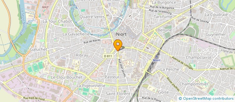 localisation de l'entreprise LA BARBACANE  NIORT