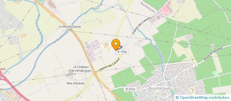 localisation de l'entreprise LA BARBAUDE  BOUILLARGUES