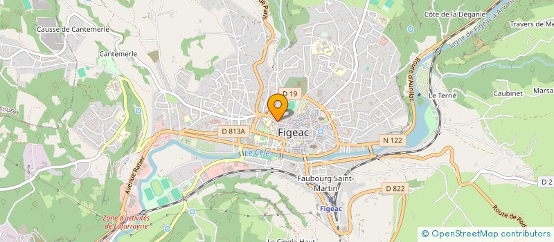 localisation de l'entreprise LA BARBE A ZAKO  FIGEAC