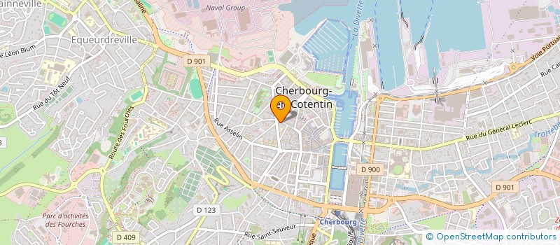 localisation de l'entreprise LA BARBERIE  CHERBOURG-EN-COTENTIN