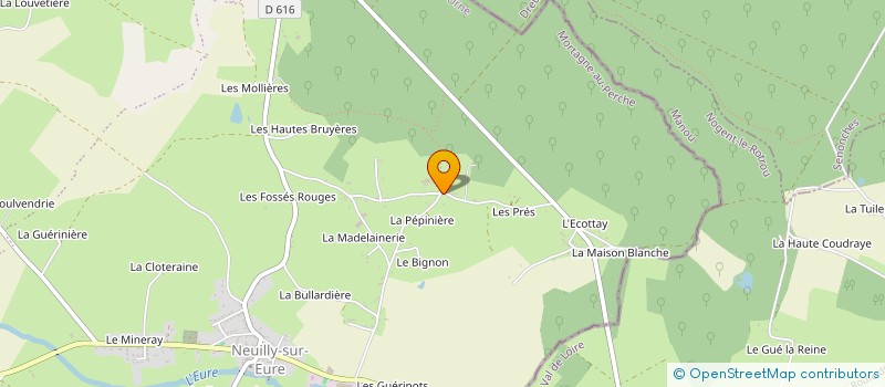 localisation de l'entreprise LA BARBINIERE TRANSPORTS à LONGNY LES VILLAGES