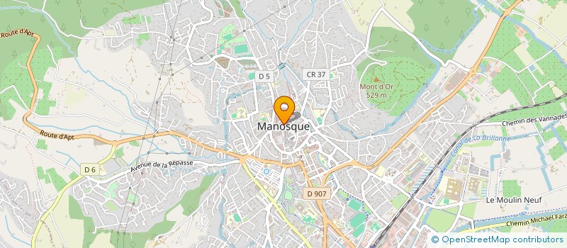 localisation de l'entreprise LA BARBOTINE à MANOSQUE