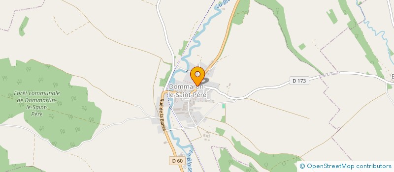 localisation de l'entreprise LA BARBOURTIERE à DOMMARTIN-LE-SAINT-PERE