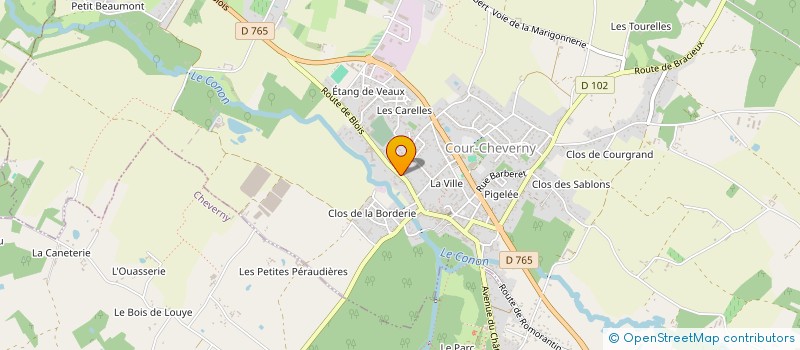 localisation de l'entreprise LA BARCELONETA  COUR-CHEVERNY