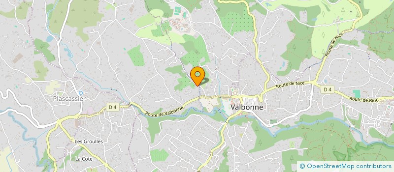 localisation de l'entreprise LA BARDANE  CHATEAUNEUF-GRASSE